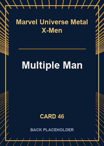 Multiple Man back card image