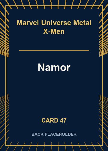 Namor back card image