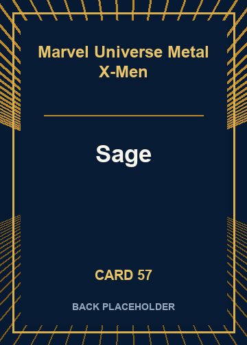 Sage back card image