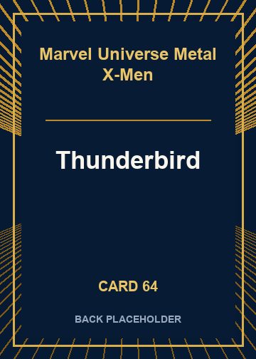 Thunderbird back card image