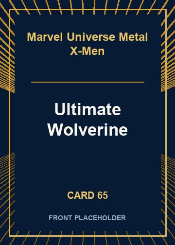 Ultimate Wolverine front card image