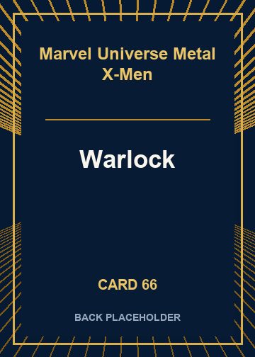 Warlock back card image