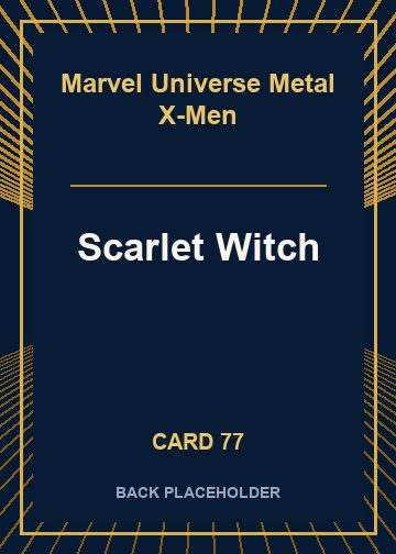 Scarlet Witch back card image