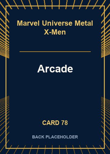 Arcade back card image