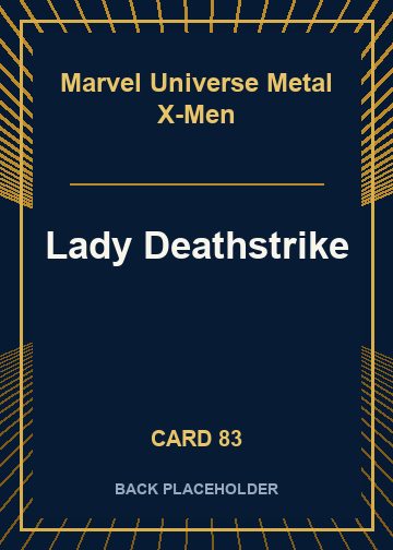 Lady Deathstrike back card image