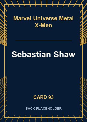 Sebastian Shaw back card image
