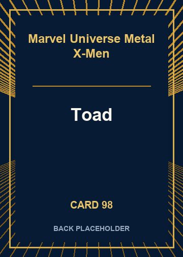 Toad back card image