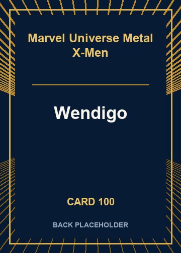 Wendigo back card image