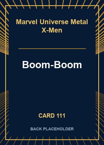 Boom-Boom back card image
