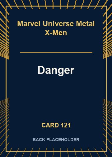 Danger back card image