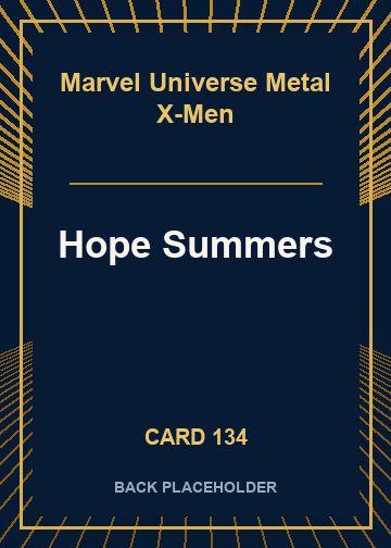 Hope Summers back card image