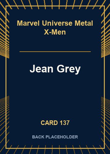 Jean Grey back card image