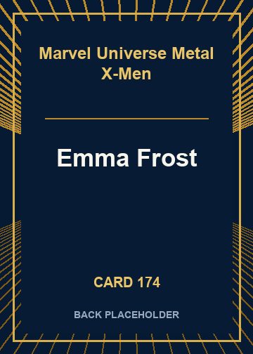 Emma Frost back card image