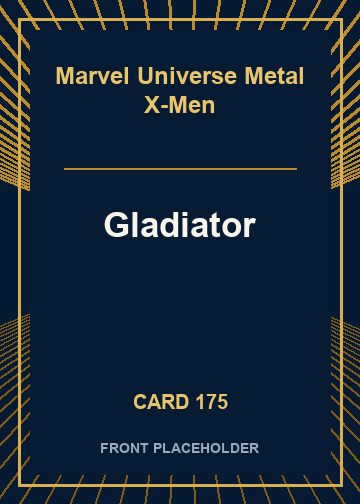 Gladiator front card image