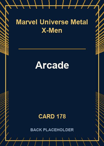 Arcade back card image