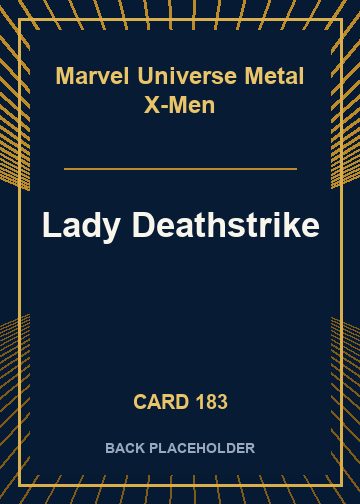 Lady Deathstrike back card image