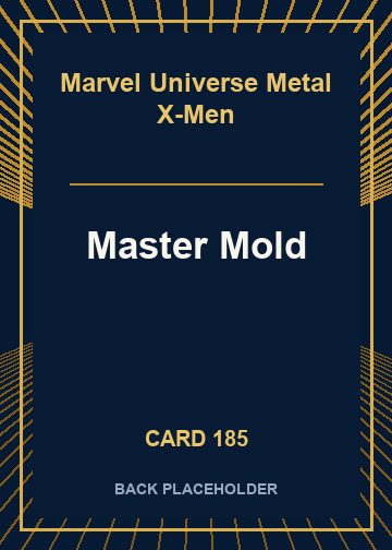 Master Mold back card image