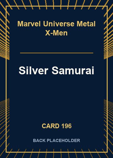 Silver Samurai back card image