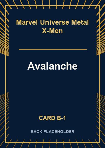 Avalanche back card image