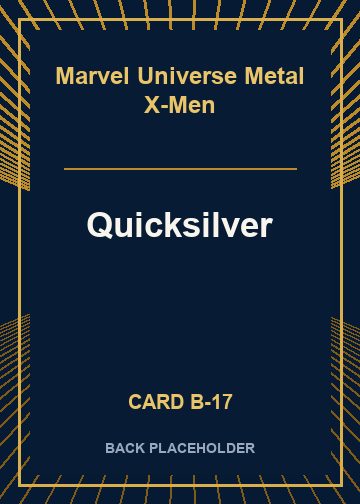 Quicksilver back card image