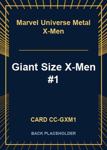 Giant Size X-Men #1 back card image