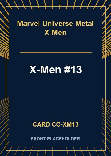 X-Men #13 front card image