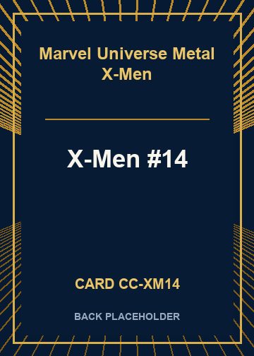 X-Men #14 back card image