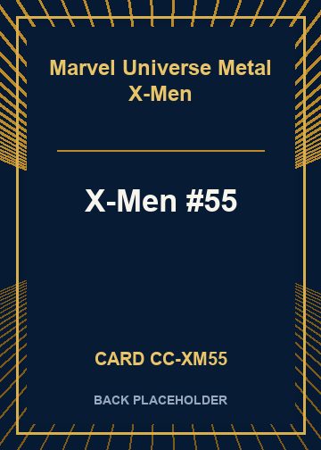 X-Men #55 back card image
