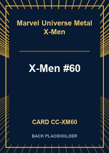 X-Men #60 back card image