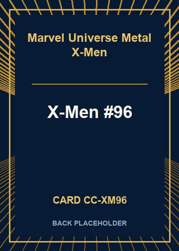 X-Men #96 back card image