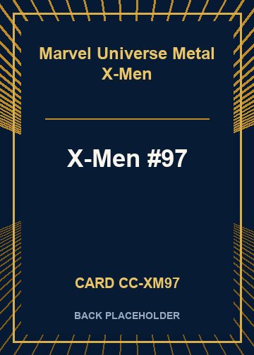X-Men #97 back card image