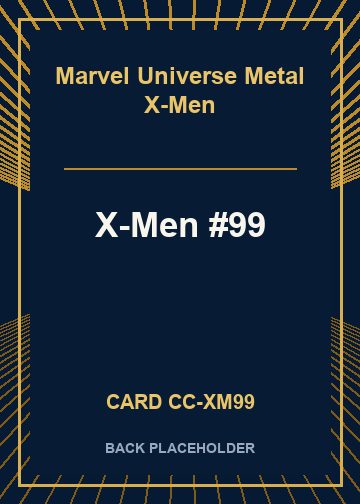 X-Men #99 back card image