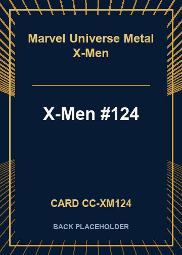X-Men #124 back card image