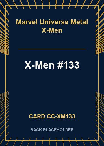 X-Men #133 back card image