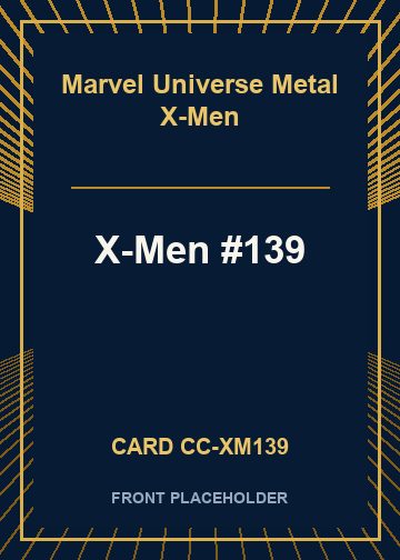 X-Men #139 card thumbnail