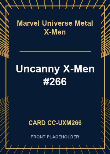 Uncanny X-Men #266 card thumbnail