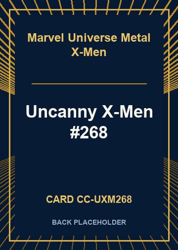 Uncanny X-Men #268 back card image