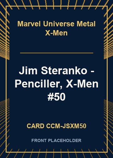 Jim Steranko - Penciller, X-Men #50 front card image