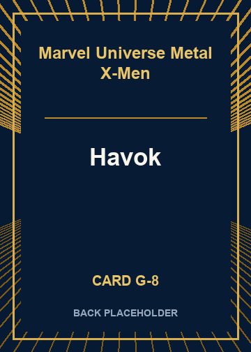 Havok back card image