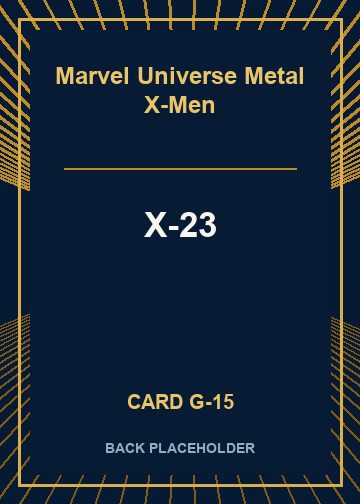 X-23 back card image
