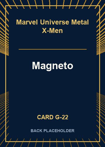Magneto back card image