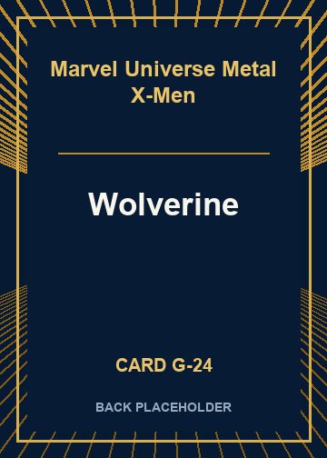 Wolverine back card image