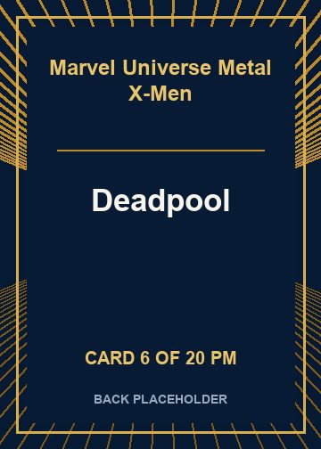 Deadpool back card image
