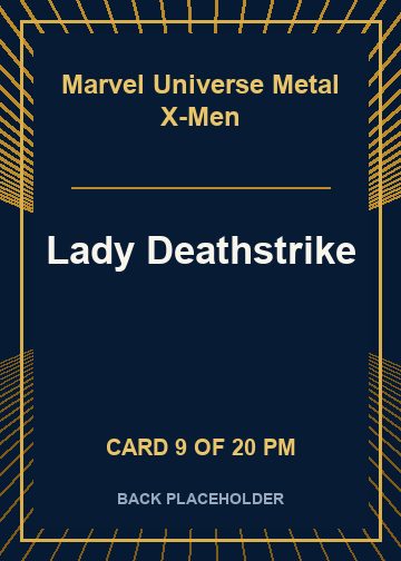 Lady Deathstrike back card image