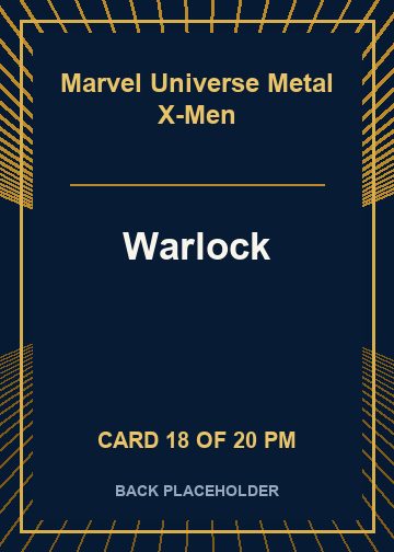 Warlock back card image