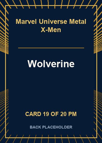 Wolverine back card image