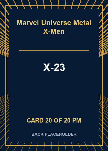 X-23 back card image