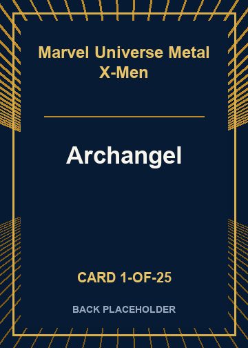 Archangel back card image