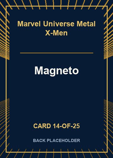 Magneto back card image
