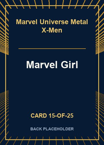 Marvel Girl back card image